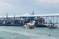 Penang national park commerical fishing pier Malaysia