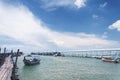 Penang national park wooden pier Malaysia