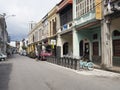 Penang street with bicycle parking