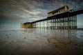 Penarth Pier, Glamorgan just before sunset Royalty Free Stock Photo