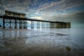 Penarth Pier, Glamorgan just before sunset Royalty Free Stock Photo