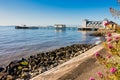 Penarth Waterfront with Penarth Pier in the Background Royalty Free Stock Photo