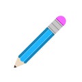 Pencil flat icon pencil write isolated icon