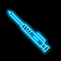 pencil carpenter neon glow icon illustration Royalty Free Stock Photo