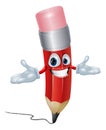 Pencil cartoon character Royalty Free Stock Photo