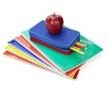 Pencil case rulers school education Royalty Free Stock Photo