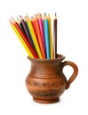 Pencil in ceramic cup Royalty Free Stock Photo
