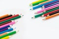 Pencil color art with white background Royalty Free Stock Photo