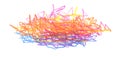 Pencil color scribble on white background Royalty Free Stock Photo