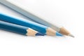 Pencil color navy blue white