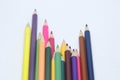 Pencil colors used for creativity Royalty Free Stock Photo