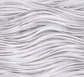 Pencil drawing black and white wavy lines seamless pattern. Royalty Free Stock Photo