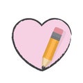 Pencil Drawing Heart