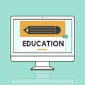 Pencil Education Study Academics Learning Graphic Concept Royalty Free Stock Photo