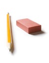 Pencil and eraser