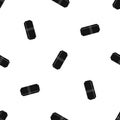 Pencil eraser pattern seamless black Royalty Free Stock Photo