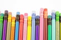 Pencil erasers. Royalty Free Stock Photo