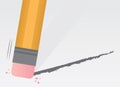 Pencil Erasing Royalty Free Stock Photo