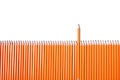 Pencil fence Royalty Free Stock Photo