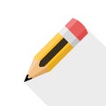 Pencil. Flat Design vector icon Royalty Free Stock Photo