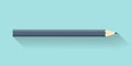 Pencil in a flat style. Drawing. Office supplies. Vector illustration. Royalty Free Stock Photo