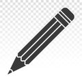 Pencil flat vector icon for apps or websites Royalty Free Stock Photo