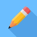 Pencil. Flat vector icon Royalty Free Stock Photo