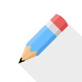 Pencil. Flat vector icon Royalty Free Stock Photo