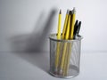 Pencil Holder and Shadow Royalty Free Stock Photo