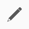 Pencil icon, write, pen, plot, trace, describe