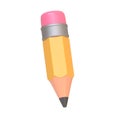 Pencil Icon isolated on white background Royalty Free Stock Photo