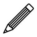 Pencil icon in line style for any projects Royalty Free Stock Photo