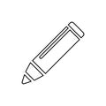 Pencil icon n white background, vector illustration Royalty Free Stock Photo
