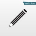 Pencil icon vector. Flat symbol isolated on white background. Trendy internet concept. Modern sign f Royalty Free Stock Photo