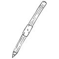 Pencil icon. Vector illustration of clerical pencil. Hand drawn drawing and drawing tool