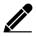 Pencil vector glyph flat  icon Royalty Free Stock Photo