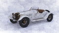 Pencil illustration of a White Alfa Romeo 6C-1750 A Royalty Free Stock Photo