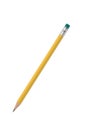 Pencil isolated on pure white Royalty Free Stock Photo