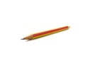 Pencil isolated on pure white background Royalty Free Stock Photo