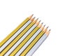 Pencil isolated on pure white background Royalty Free Stock Photo