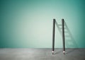 Pencil Ladder with copy space Royalty Free Stock Photo