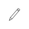 Pencil line icon, education and school element Royalty Free Stock Photo