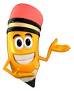 Pencil mascot