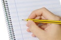 Pencil and notebook Royalty Free Stock Photo