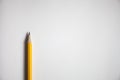 Pencil on the paper, close-up Royalty Free Stock Photo