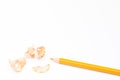Pencil with peel for school Royalty Free Stock Photo