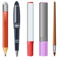 Pencil, Pen, Marker, Highlighter, Brush