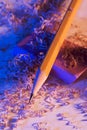 Pencil and Pencil Shavings Royalty Free Stock Photo