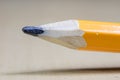 Pencil and pencils at high magnification. Stylus and crayon pencil for drawing and sketching for cartoonists. Royalty Free Stock Photo