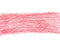 Pencil red line on white background. Red color sketch grunge drawing element Royalty Free Stock Photo